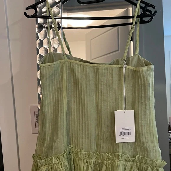 Bambini Green Spaghetti Strap mini Dress - Picture 9 of 11